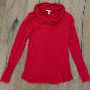 Banana Republic Red Long Sleeve Top